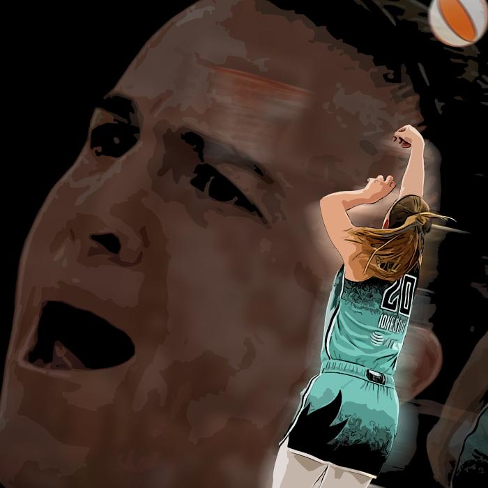 Sabrina Ionescu New York T-Shirt Women Basketball Fan Art Graphic Tee Game Winner