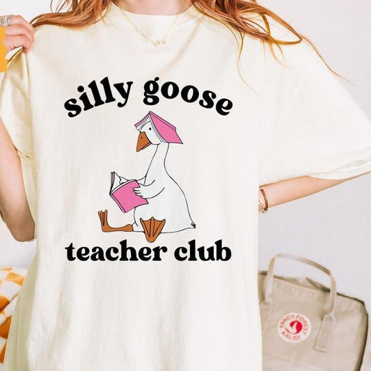 Silly Goose Teacher Shirt, Teacher Shirt, Back to School Shirt, Elementary School Teacher, Funny Gift for Her, Christmas Gift, Unisex Shirt For Men Fo