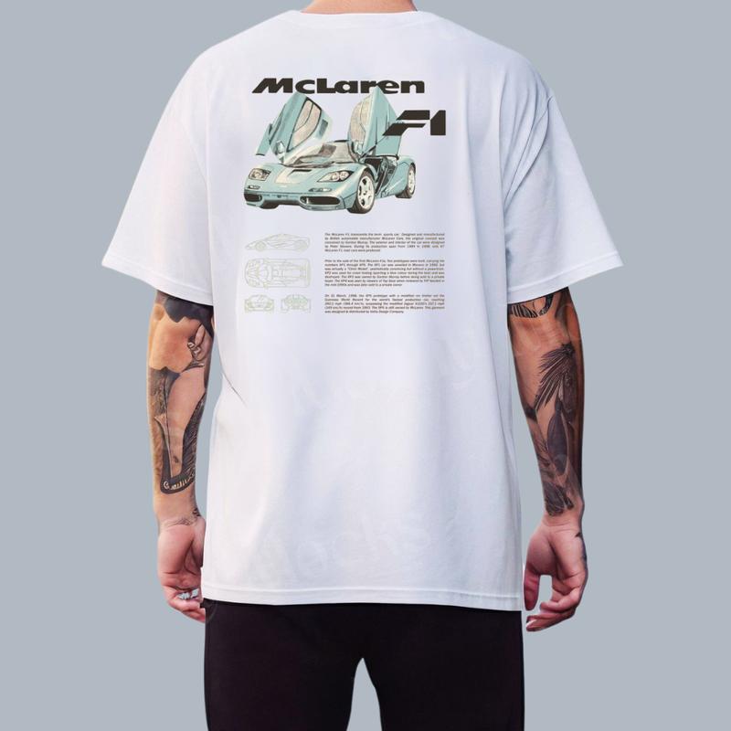 McLarennn F1 Tee T-Shirt, Car Enthusiast T-Shirt, Car Clothing