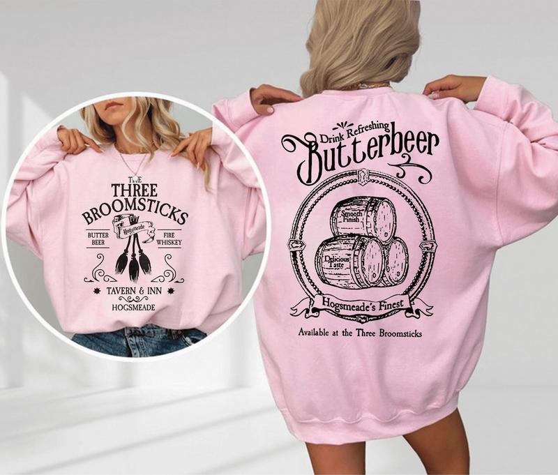 The Three Boomsticks Sweatshirt, Butterbeer Harry Potter Shirt, Wizard Shop, Broomstick Wizard Shirts, Wizard World, Universal Trip