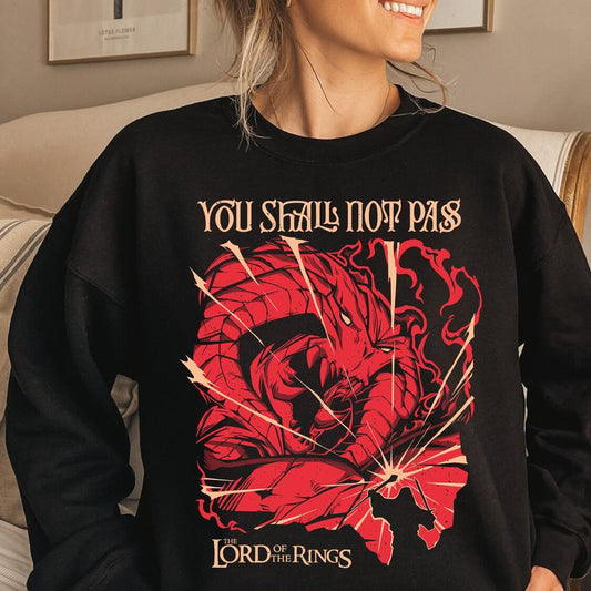You Shalll Not Pass LOTR T Shirt Hoodie Sweatshirt Sweater