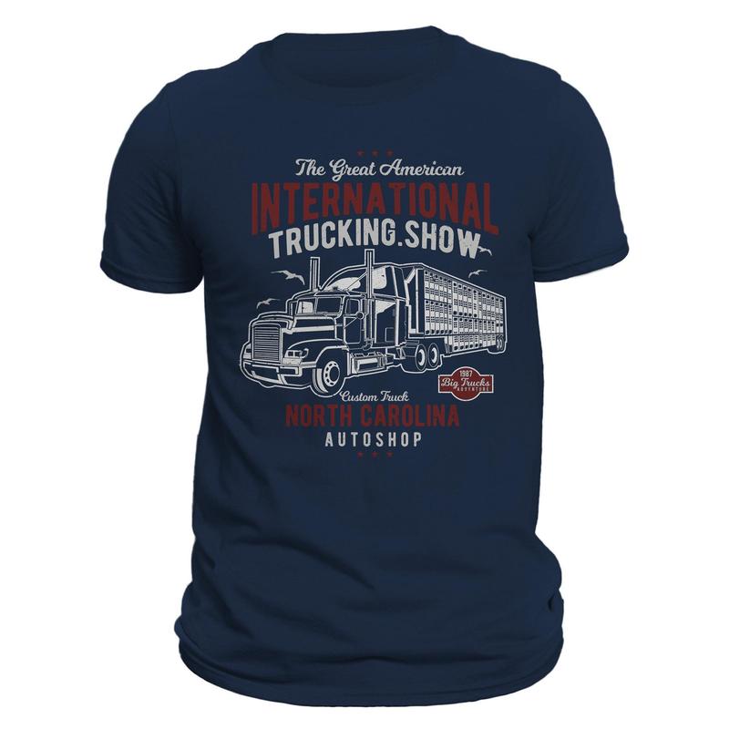 Trucking International Show Truck Driver Men's T-Shirt Casual Classic