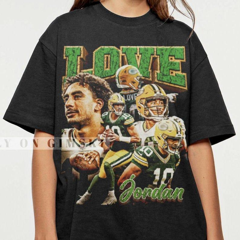 Jordan Love V3 Tee Crewneck  Cotton Fabric Menswear Oversized Top Breathable Hoodie