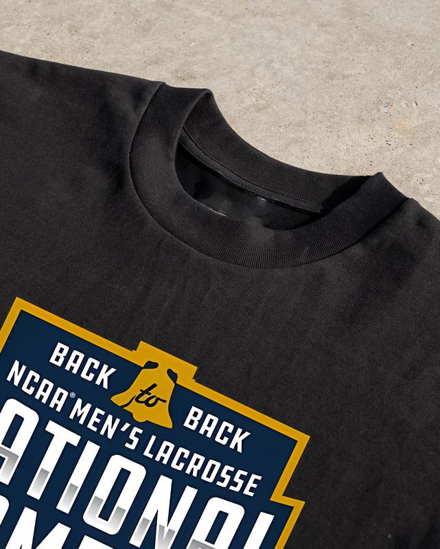 NCAA Men Lacrosse Back-To-Back T-Shirt Cotton Short-sleeve Retro Streetwear Tshirt Menswear Top Graphic Casual