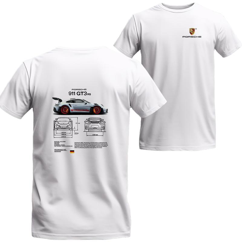 Porsche 911 GT3 RS Aesthetic T-shirt, Retro Porsche 911 GT3,  Best choice, Menswear Top, porsche shirt
