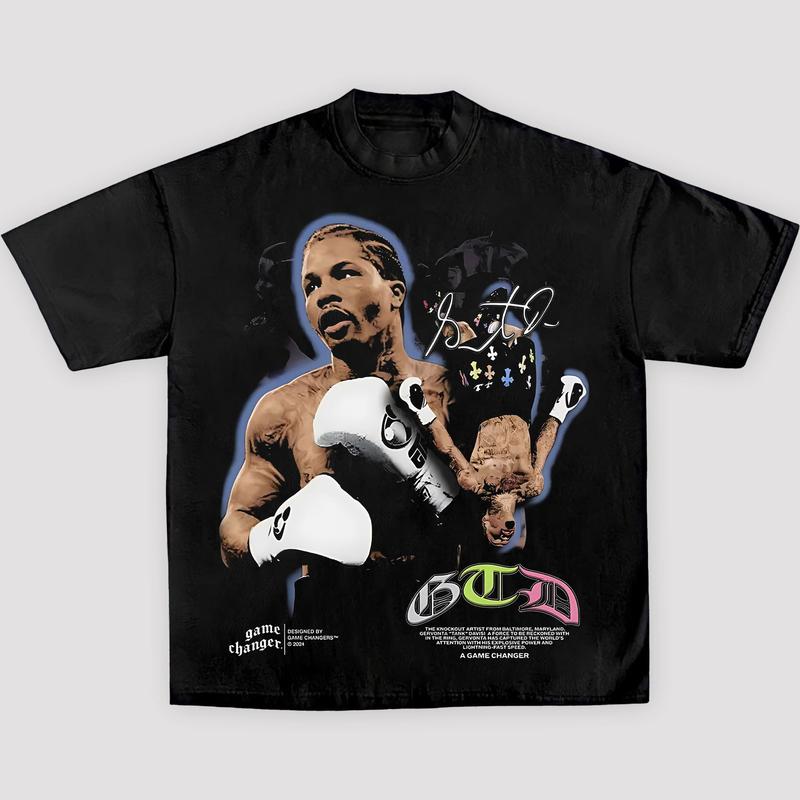GERVONTA DAVIS V2 TEE, Boxing T-shirt, Boxer Tee, Sports Shirt, UFC Shirt, Workout T-shirt, Gift for Him Hoodie Sweatshirt Menswear Streetwear