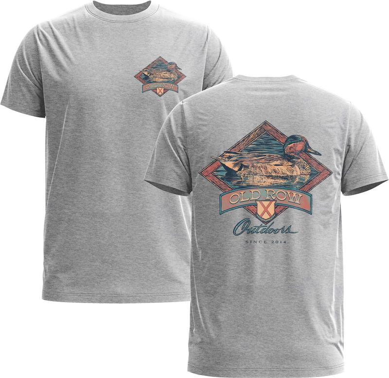 Old Row The Sitting Duck Tee, Old Row Hunting Season Unisex Tee, Gildan 5000 Graphic T-Shirt for Men & Women