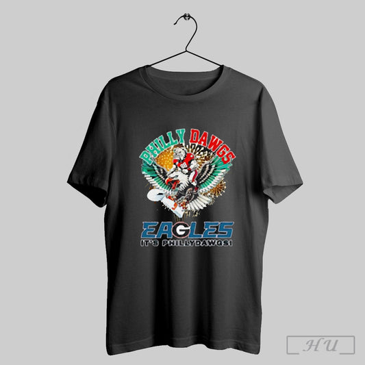 Philadelphia Eagles Georgia Bulldogs Philly Dawgs Eagles Its Phillydawgs 2025 T Shirt Sweatshirt
