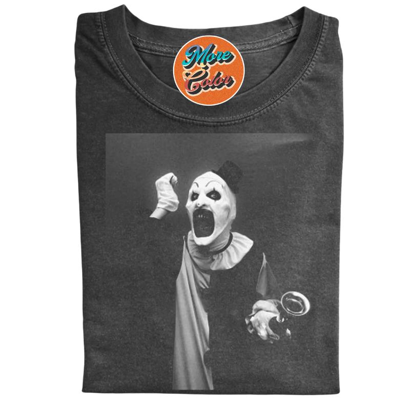 Terrifier Movie Art the Clown Vintage Shirts, Cotton Unisex T-shirts, Sweatshirt, Crew Neck, Size S- 3XL, Menswear Top, Womenswear Top Underwear Stree