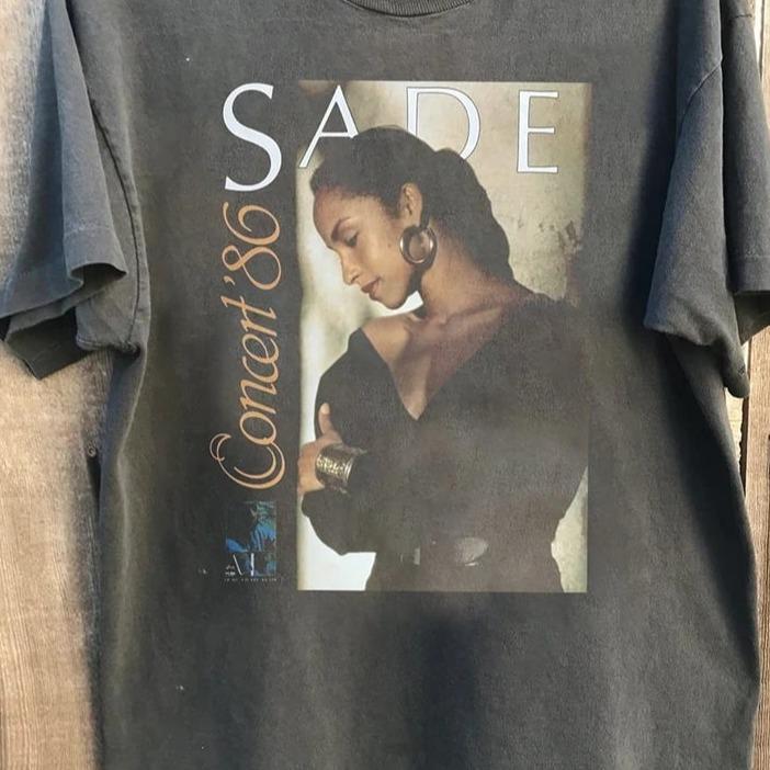 Sade Adu Graphic Tee shirt, 80s Sade Album Merch Unisex Tshirt