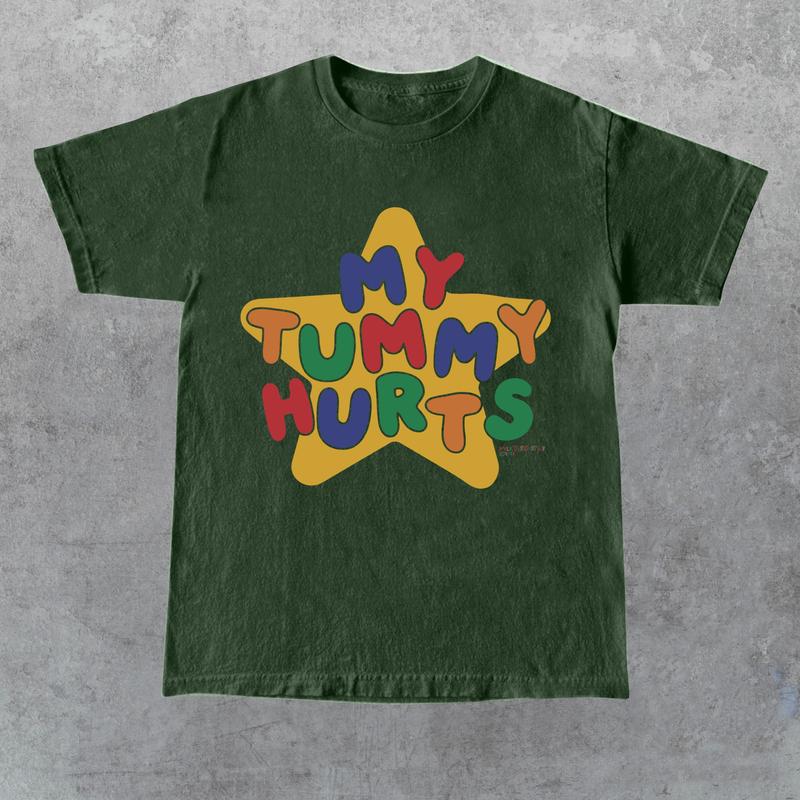 My Tummy Hurts Tee , Funny Meme Shirt, Clowncore Clothing , Clown Shirt , Kidcore Tee , Kidcore Clothes, Funny Gift For Her, Gift For Him