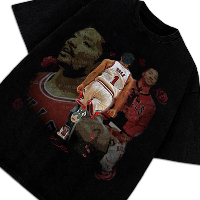 Thank You Derrick Rose Retirement Basketball Career Tribute Custom Graphic Tee Design By CBA