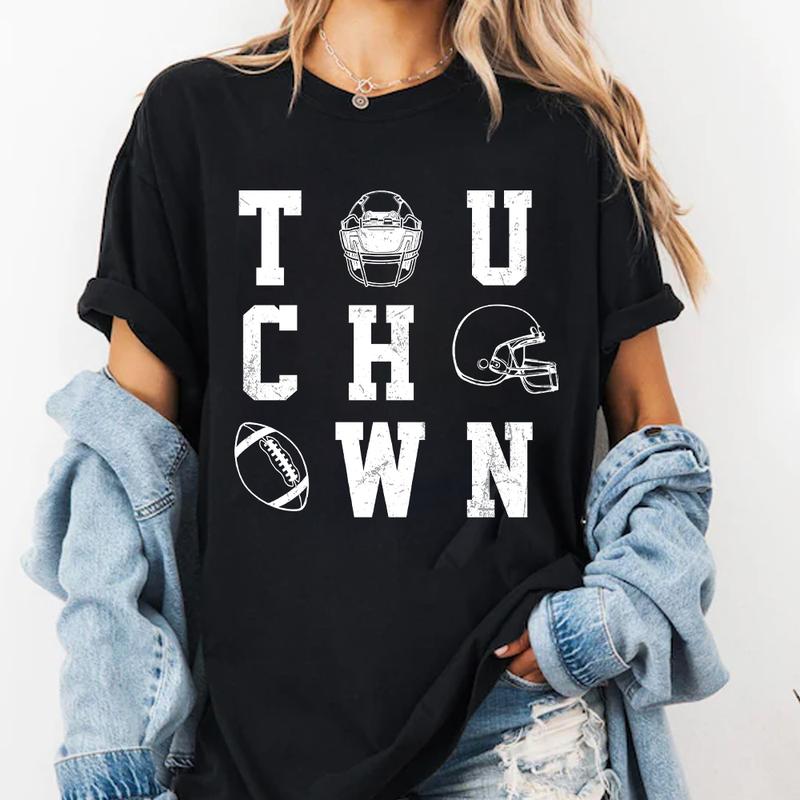 Retro Football Shirt, Touch Down Shirt, Game Day Shirt, Football Mom Shirt, Football Season Tee, Football Tshirt For Women, Fall Football