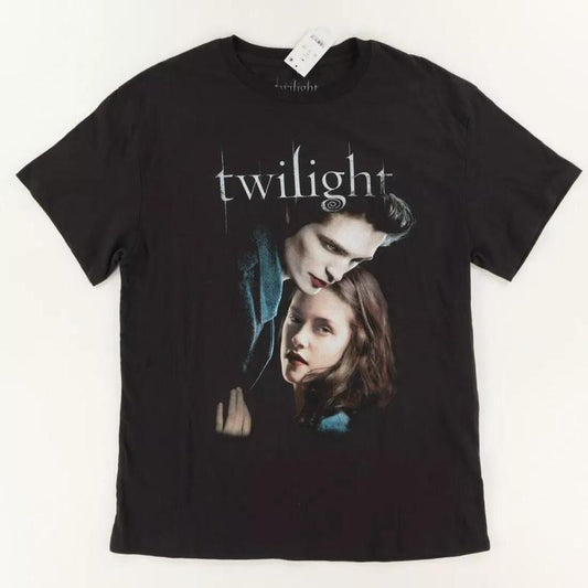 Twilight 2024 Movie Bella & AW Graphic Solid T-Shirt Black Cotton Shirt