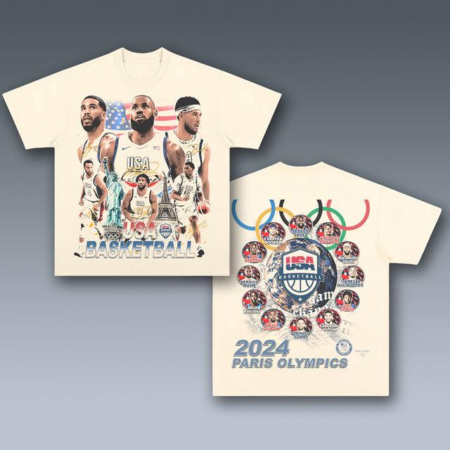 VINTAGE TEE  2024 USA BASKETBALL TEAM