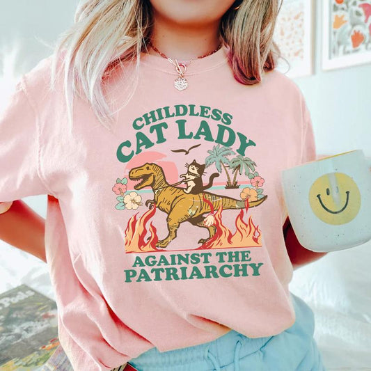 Childless Cat Lady Shirt, Burn The Patriarchy SweatShirt, Feminist Shirt, Kamala Harris Shirt, Vote Blue