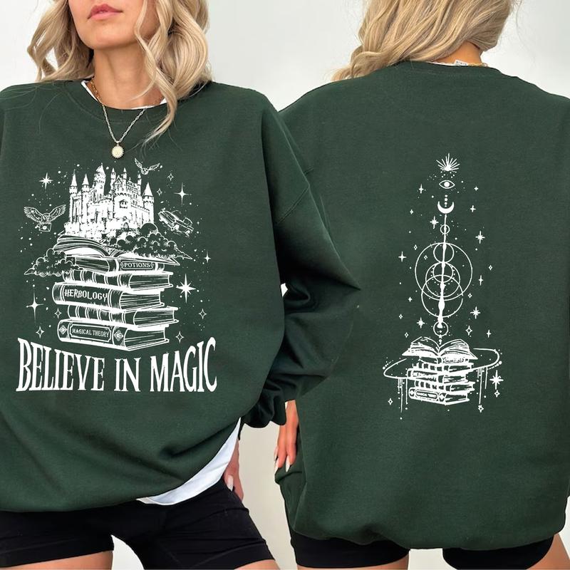 HP Hogwarts Magic Classes Sweatshirt Hoodie Shirt, gift for fan Cotton Fit