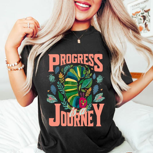 Progress Is A Journey Children's Books Gift For Teacher Student, I Still Read Children's Books Shirt, Elementary Teacher, Children's Character Affirma