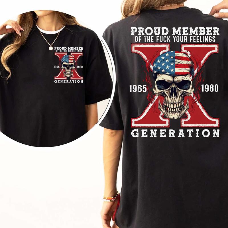 Generation X FAFO Gen X T-Shirt Style with Two Side GenX Shirt, Casual Gen X Tee for Everyday Wear