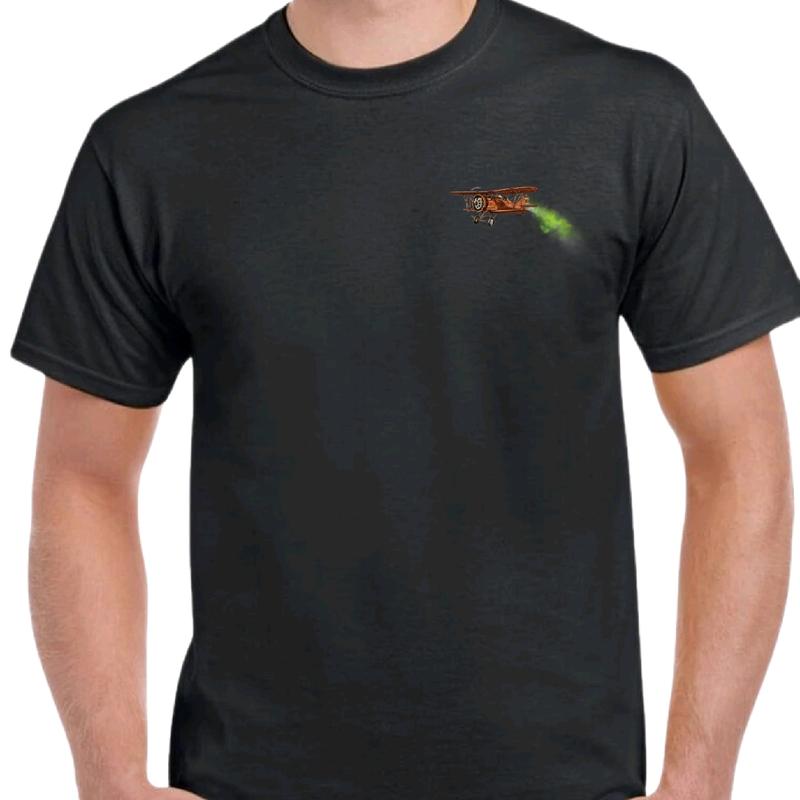 Mens T-Shirt Crop Duster - Leave the smell behind Funny Meme Shirt - Sport, Menswear Crewneck Casual Shortsleeve