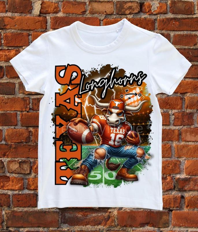 Texas Football Longhorns College Sweatshirt, Texas Football Tee, Texas College Gift for Football Fan