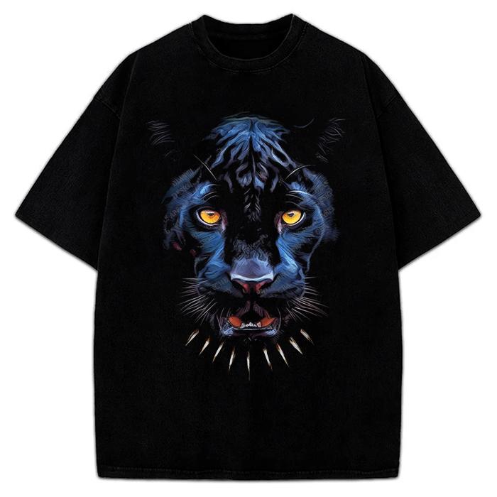 Black Panther Animal T-Shirt Chadwick Boseman Forever Tribute Tee Cotton Menswear