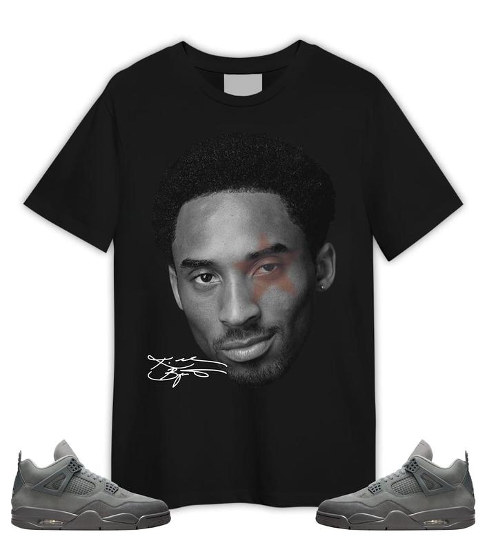 Retro 4 Wet Cement Unisex Iconic Shirt Kobeee Star Big Face Graphic Tee Ideal Shirt To Match Sneaker