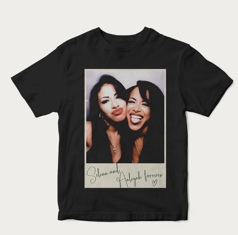 Selena & Aaliyah Forever Photo Booth Shirt, Fan Gift