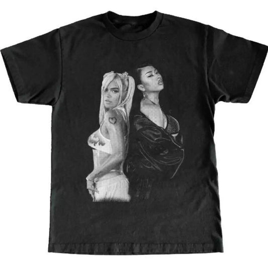 Vintage KAROL G & KALI UCHIS T-Shirt Short Sleeve Men T-shirt