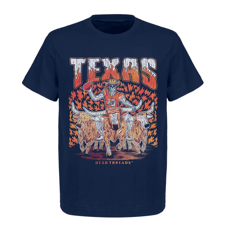 Texas Longhorns T-shirts  Skeleton Football Shirts  Men's and Women's Top