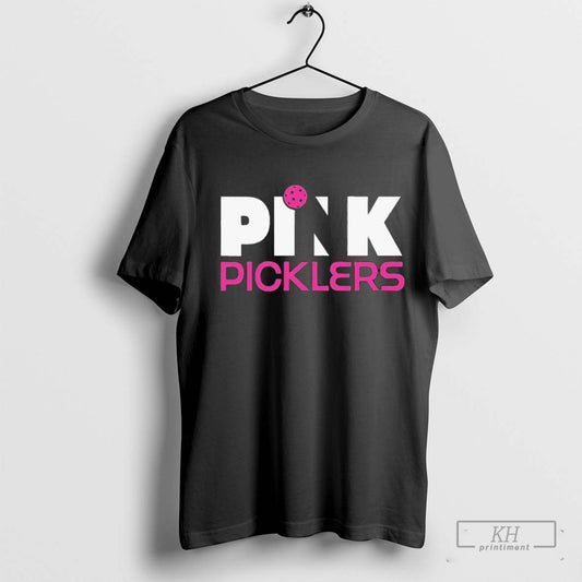 Picklers Pickleball Breast Cancer Awareness T Shirt