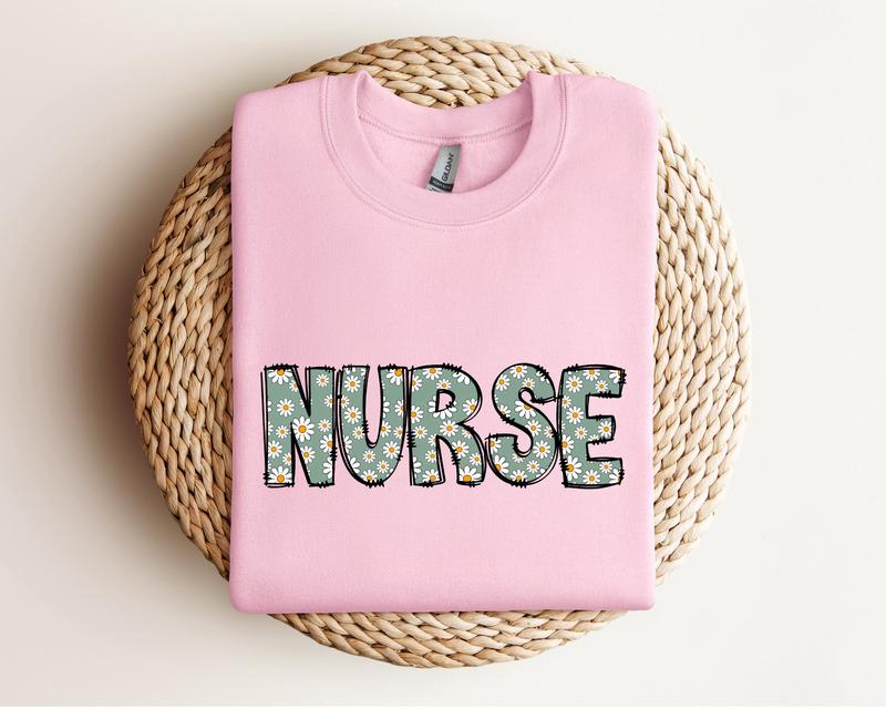 Daisy Nurse Sweatshirt, Gift for Nurse Daisy Hoodie, School Nurse Gift Sweater, Medical School Hoodie, Gift for Rn Crewneck