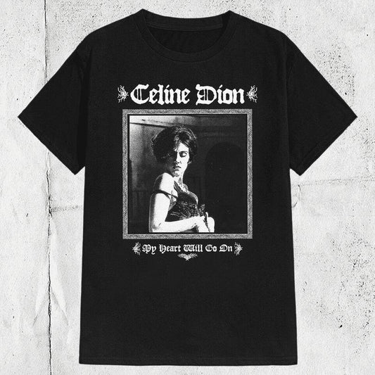 Celine Dion My Heart Will Go On Metal Style T-Shirt, T-Shirt For Men, Women
