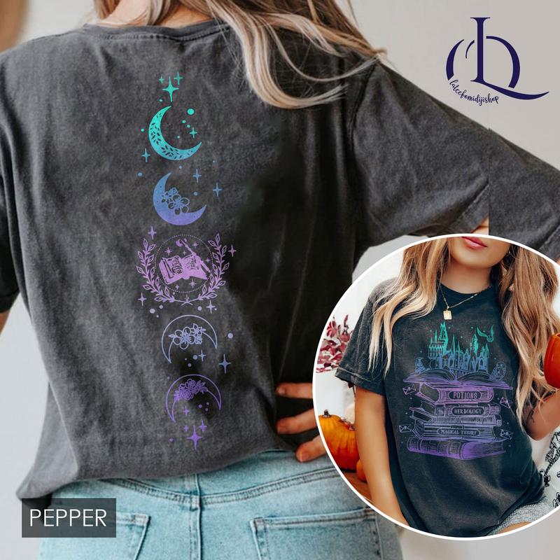 Vintage Wizard Hogwarts Sweatshirt, Harry Potter Shirt, Wizard Castle Book 2 Sides Shirt, Wizard School Shirts, Universal Shirts, Wizard Tshirt, HP fa