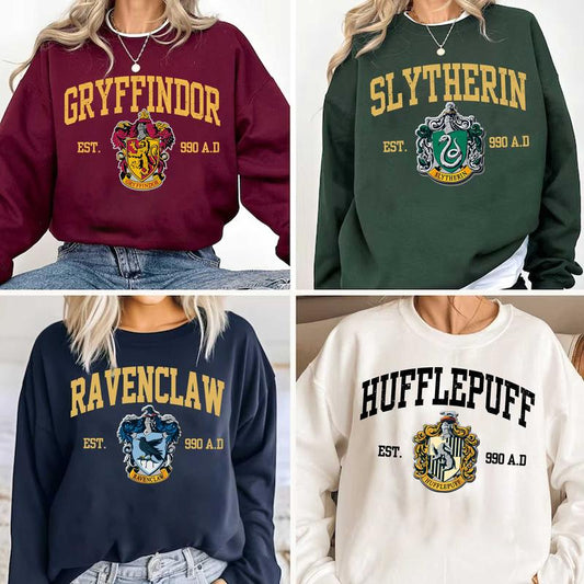 HP Wizard House 02 Sweatshirt Hoodie Shirt, Gift for Fan potterhead gift wizard house