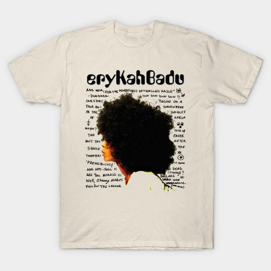 Erykah badu - Erykah Badu - T-Shirt, Gift for her, Gift for him Cotton Menswear Cotton Menswear Cotton Menswear