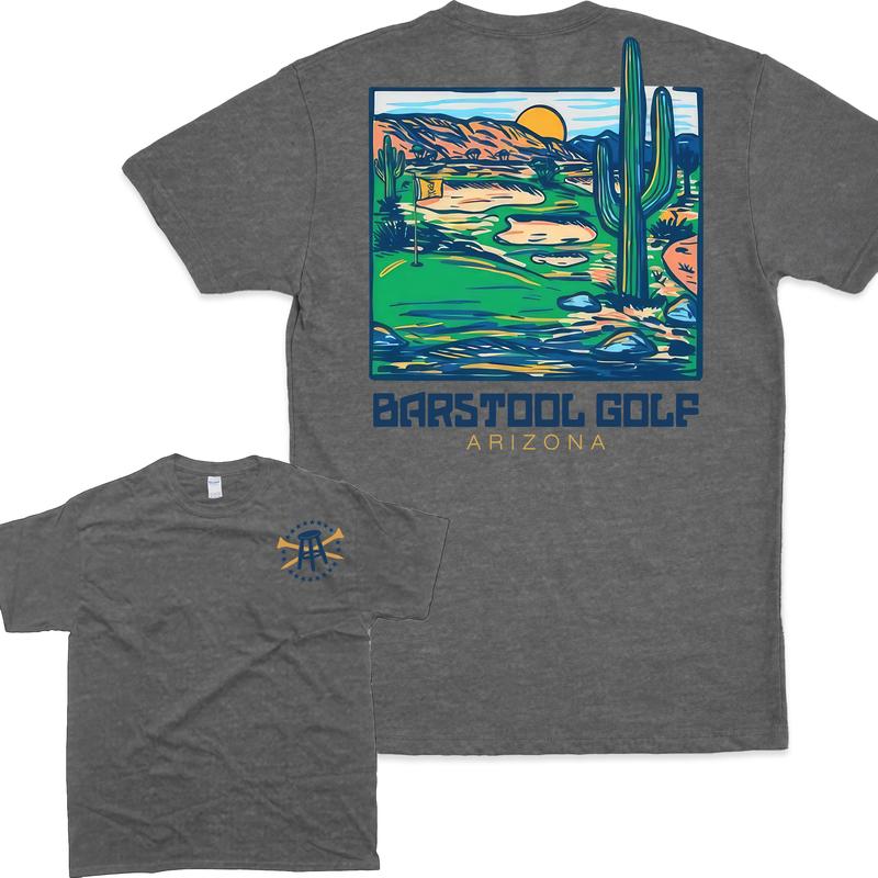 Vintage Barstool Golf Arizona Tee Unisex T-shirt - 2 Side T-shirt For Men For Women In Summer