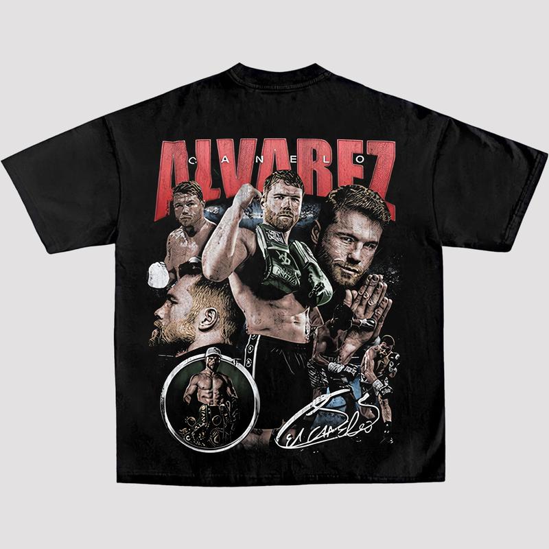 CANELO-KING TEE, Boxing T-shirt, Boxer Tee, Sports Shirt, Athletic Tee, Workout T-shirt, Gift for Him Hoodie Sweatshirt Menswear Streetwear