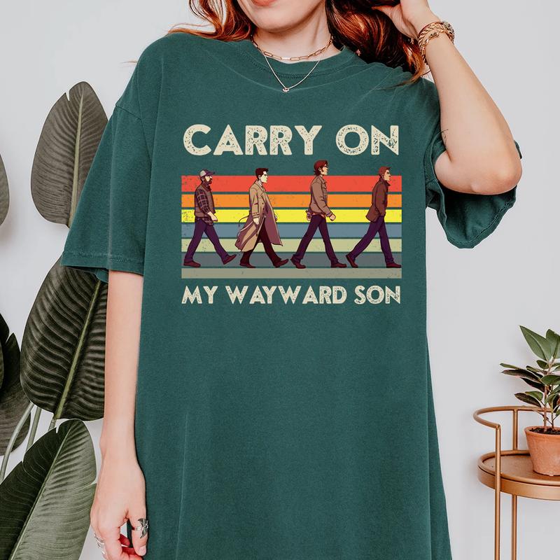 Carry On My Wayward Son T Shirt,  Gift For Woman and Man Unisex T-Shirt Sweatshirt Hoodie