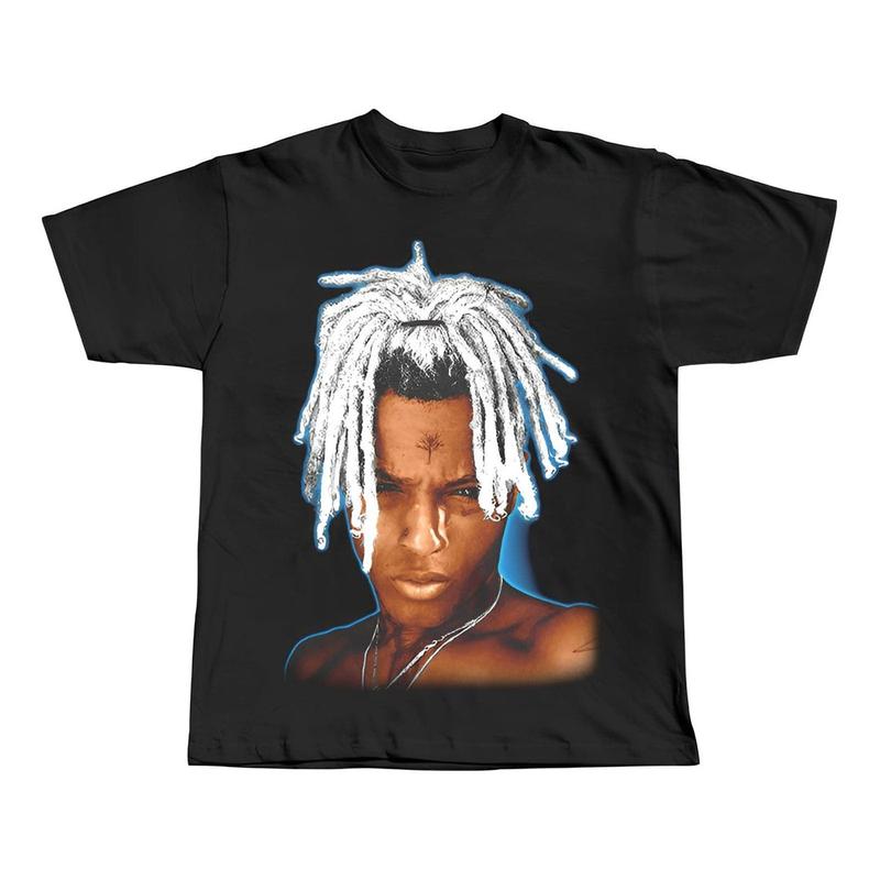 XXXTentacion Big Face Braids Vintage Tee