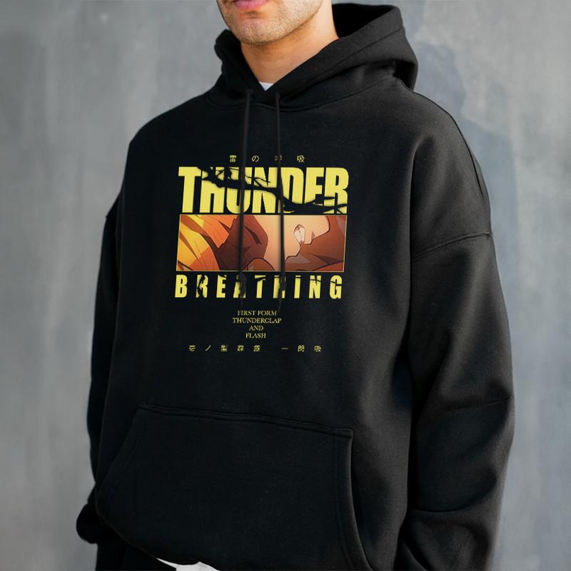 Zenitsu Thunder Breathing Sweatshirt Hoodie,  Zenitsu Agatsuma Shirt , Demon Slayer t-shirt, Kimetsu no Yaiba Shirt, Anime sweatshirt hoodie, Anime lo