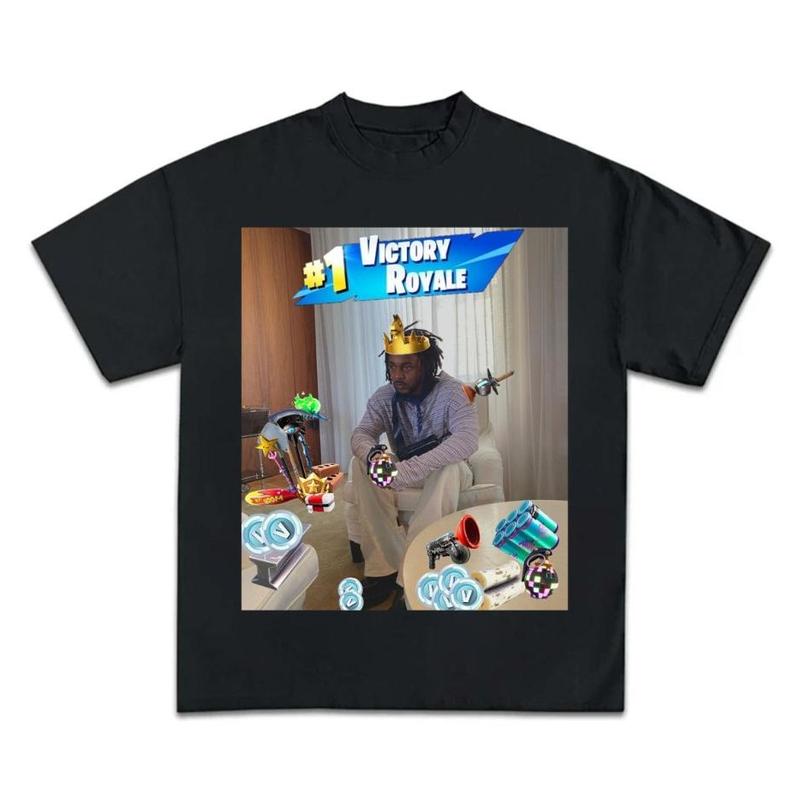 K-dot V-Bucks Items Victory Royale Fortnite Graphic Tee Shirt Rap Hip Hop Fans Gift For Fans Classic Cotton