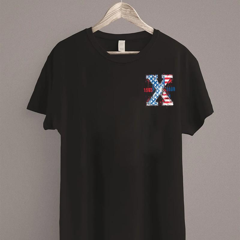 Gen X 4th of July Special Generation X Shirt, Raised On Hose Water and Neglect, Classic GenX Two Side Tee