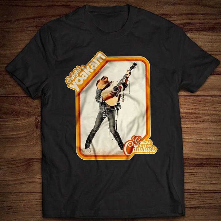 Retro Guitars, Cadillacs By Dwight Yoakam T-shirt Tomorrow's Sounds Today Gone