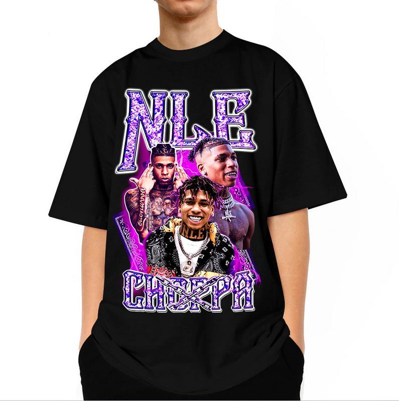 NLE Choppa Rap Sweater, Concert Tee Unisex T-Shirt, Hip Hop Merch Gift for Him & Her, Streetwear Woman & Man Casual Apparel