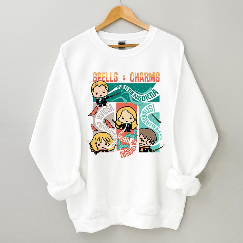 HP Spells & Charms Sweatshirt Hoodie Shirt, gift for fan