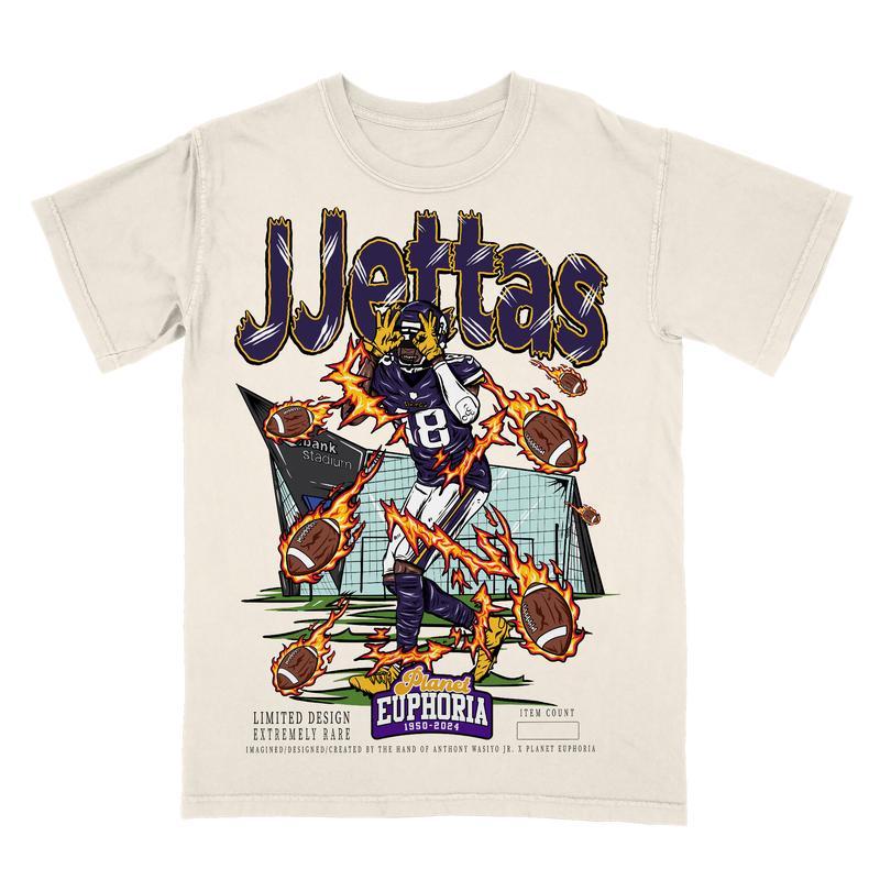 Justin Jefferson Planet Euphoria Shirt, Vintage 90s Unisex Football Tees, Football T-Shirts, Sports Shirt, Game Day Tee, Football Fan Gifts