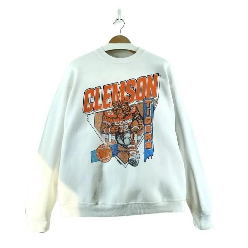 Retro Clemson University Tigers graphic Unisex Tshirt, sweatshirt, hoodie Cotton Fabric
