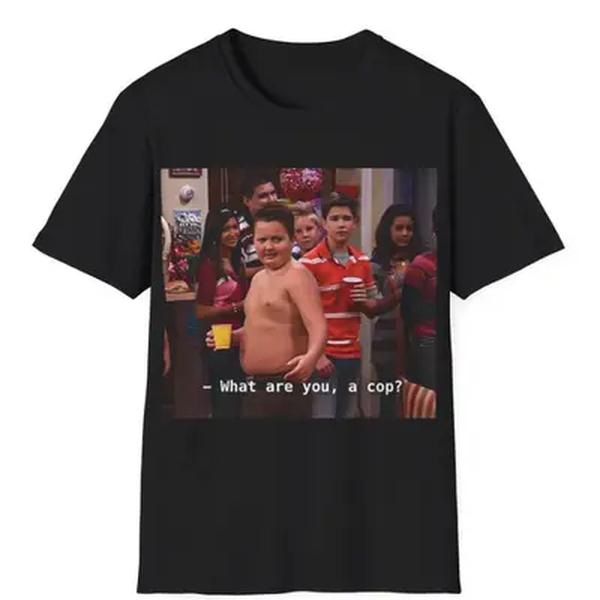Gibby What Are You a Cop Unisex T-Shirt, Casual and Trendy Graphic Tee for Adults, Unique Fashion Gift for Him or Her, Stylish Wardrobe