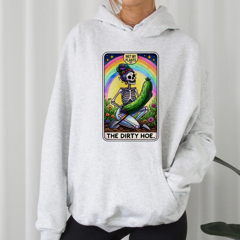 The Dirty Hoe- Unisex Crewneck Sweatshirt - Print is Sublimation, Funny Tee, Funny Apparel, Gift Idea, Relaxed Fit, Casual Apparel